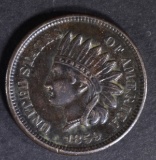1859 INDIAN CENT XF
