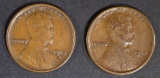1913-S VF & 14-S XF LINCOLN CENTS