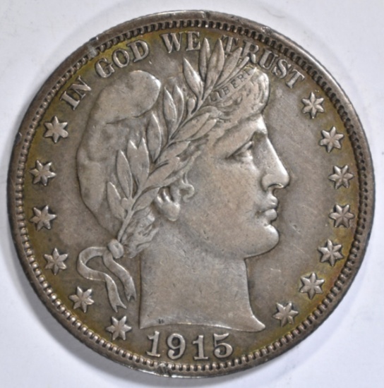 1915-S BARBER HALF, XF