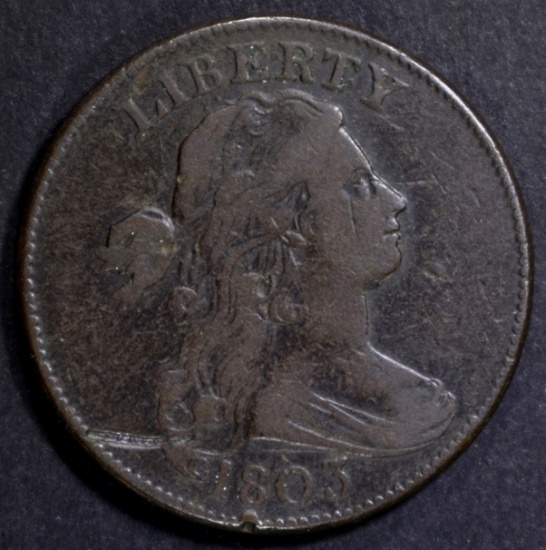 1803 LARGE CENT, XF