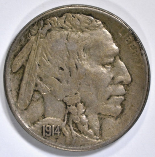 1914-S BUFFALO NICKEL, XF