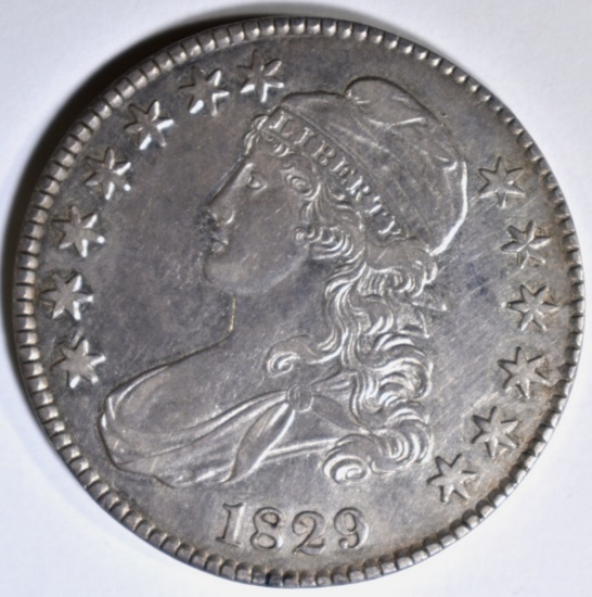 1829 BUST HALF DOLLAR CH AU