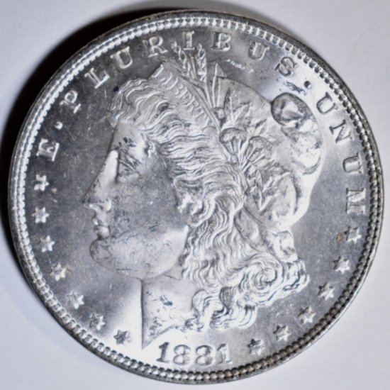 1881 MORGAN DOLLAR GEM BU