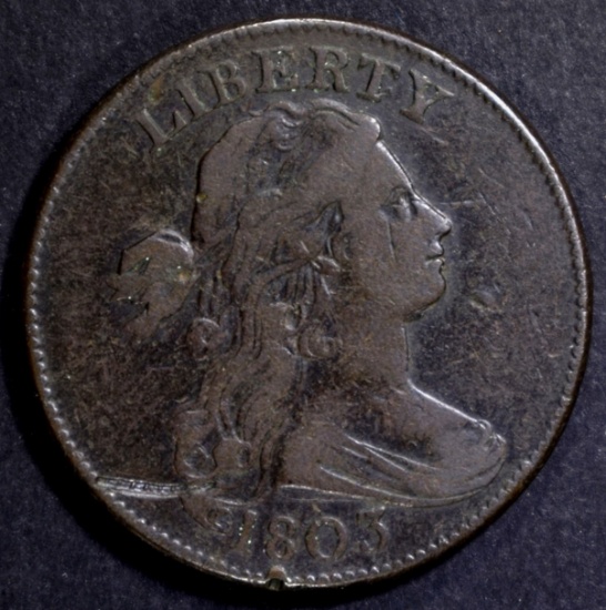 1803 LARGE CENT, XF