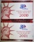 2000 & 2001 U.S. MINT SILVER PROOF SETS
