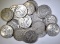20-MIXED DATE 90% SILVER HALF DOLLARS