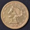 1879-S $2.5 GOLD LIBERTY  CH AU