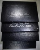 1992, 93, 94 & 96 U.S. MINT SILVER PROOF SETS