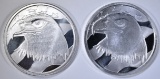2-PLEDGE OF ALLEGIANCE ONE OUNCE SILVER ROUNDS