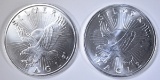2-SUNSHINE MINT ONE OUNCE SILVER ROUNDS