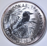 1990 ONE OUNCE AUSTRALIAN KOOKABURRA COIN