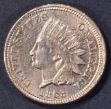 1863 INDIAN HEAD CENT  BU