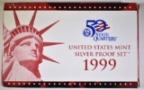 1999 U.S. MINT SILVER PROOF SET