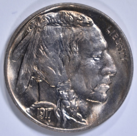 1917 BUFFALO NICKEL CH/GEM BU