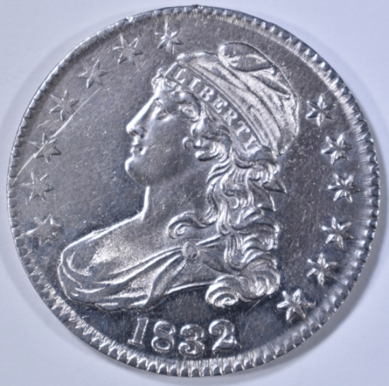 1832 BUST HALF DOLLAR AU/BU