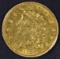 1834 $2.5 GOLD CLASSIC  NICE AU