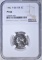 1942-P T-2 SILVER JEFFERSON NICKEL, NGC PF-66