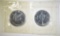2-1998 1-oz SILVER CANADIAN MAPLE LEAF COINS