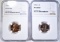 NGC GRADED LINCOLN CENTS; 1963 PF-68 RD &