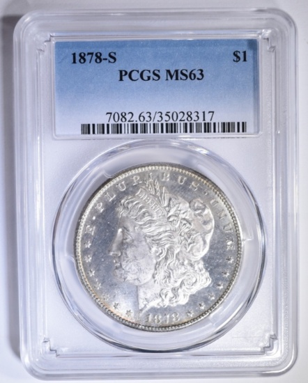 1878-S MORGAN DOLLAR PCGS MS-63