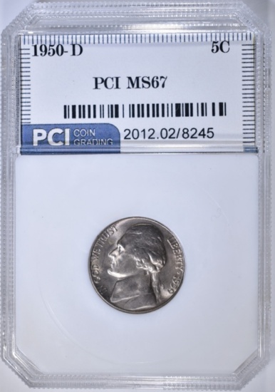 1950-D JEFFERSON NICKEL, PCI SUPERB GEM BU