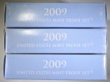 3 2009 U.S. MINT PROOF SETS