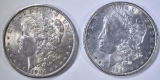 1889 & 1900-O MORGAN DOLLARS CH BU