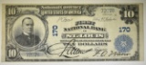 1902 $10 NATIONAL CURRENCY  ST. LOUIS MO. F/VF