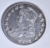 1824/1 BUST HALF DOLLAR  AU