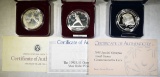 LOT OF 3 PROOF OLYMPIC COMMEMS: