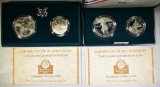2-1992 COLUMBUS QUINCENTENARY TWO-COIN SETS