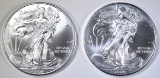 2-2009 BU AMERICAN SILVER EAGLES