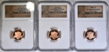 UNION SHIELD LINCOLN CENTS, 2010-S, 11-S, & 12-S