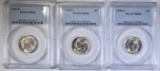 PCGS JEFFERSON NICKELS; 1943 & 44-S MS-66 AND