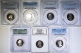 GRADED PROOF QUARTERS FROM THE 70s; 1974-S