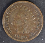 1886 INDIAN CENT XF