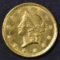 1853-C GOLD DOLLAR  AU/BU