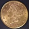 1882-CC $20 GOLD LIBERTY  CH BU