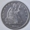 1867-S SEATED LIBERTY HALF DOLLAR AU