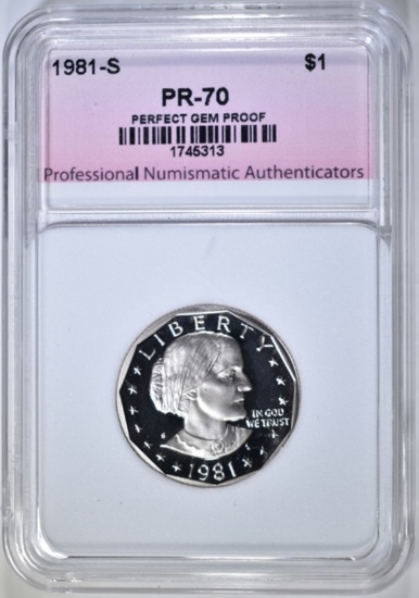 1981-S TYPE-2 SBA DOLLAR PNA PERFECT GEM PR