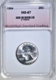 1964 WASHINGTON QUARTER  WHSG SUPERB GEM