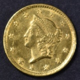 1853-C GOLD DOLLAR  AU/BU
