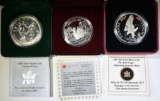 LOT OF 3 CANADIAN SILVER COINS: