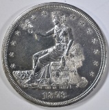 1873-CC TRADE DOLLAR  CH/GEM BU  OLD CLEANING