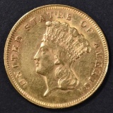 1878 $3 GOLD INDIAN PRINCESS  ORIG UNC