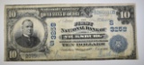 1902 $10 1st NATIONAL BANK VICKSBURG DATE BACK
