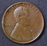 1924-D LINCOLN CENT, XF+