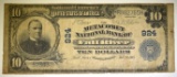 1902 $10 NATIONAL CURRENCY FALL RIVER MA. VG