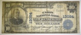 1902 $10 NATIONAL UNION N.B. NEW KENSINTON PA. VG