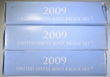 3 2009 U.S. MINT PROOF SETS
